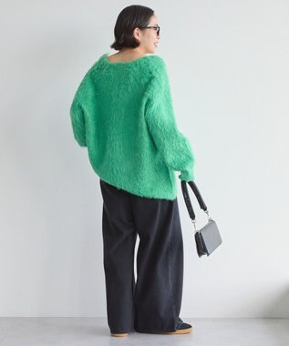 AMERICAN HOLIC カールシャギーカーディガン Green