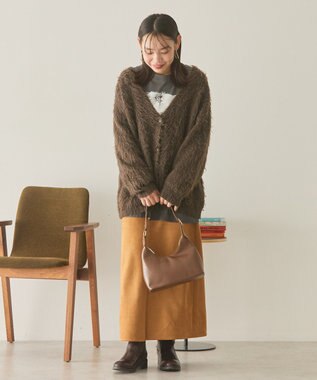 AMERICAN HOLIC カールシャギーカーディガン Brown