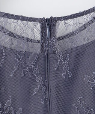 ANY SIS 【Lily Calin】クラシックナローレース ドレス スモーキーブルー