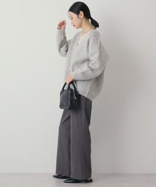 AMERICAN HOLIC カールシャギーカーディガン Gray