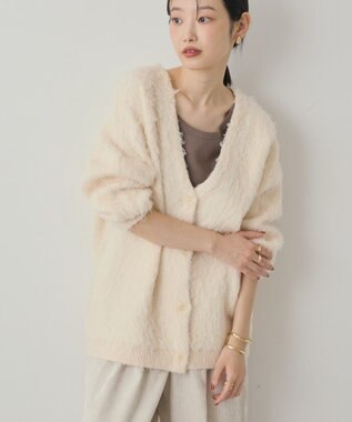 AMERICAN HOLIC カールシャギーカーディガン Ivory
