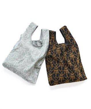 AND WOOL イラカ柄刺繍のバッグ ブルー