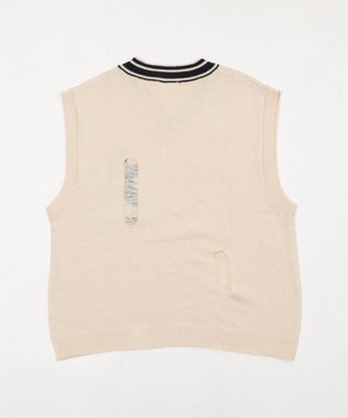 WEGO ダメージチルデンベスト オフホワイト