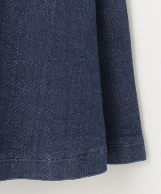 組曲 ライトデニム プリーツスカート ネイビー系