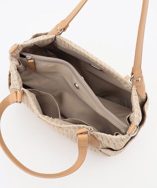 LA BAGAGERIE つまみハンドル　サマー2wayトートバッグ ベージュ