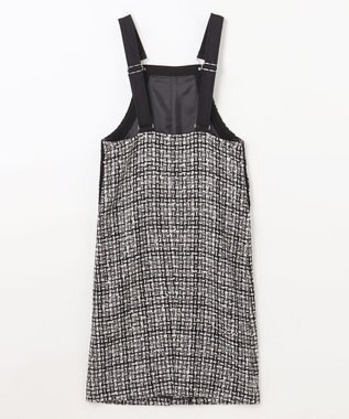 GRACE CONTINENTAL ミディツイードジャンパースカート バイカラー