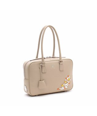 A.D.M.J. クリスタルソーイングボストン28cm シロチャ