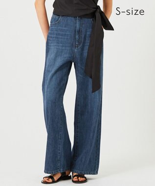 BEIGE， 【新色追加・S-size】MARCK / ワイドバギーパンツ Indigo Blue