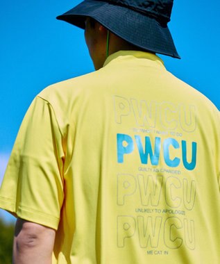 PW CIRCULUS 【UV遮蔽率99.5%  UVカット/速乾/ストレッチ】【GOLF OUT掲載】【MEN】ポケットモックT  ゴルフ イエロー系