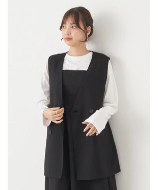 earth music&ecology ノーカラージレ Black