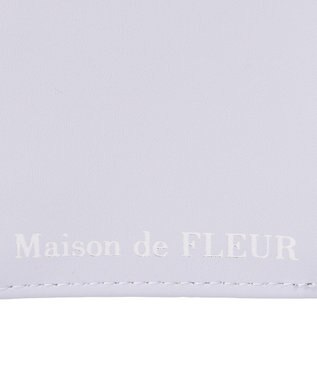 Maison de FLEUR ビジューリボンキルティングウォレット Sax