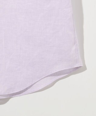 JOSEPH ABBOUD 【キングサイズ・麻100％・軽い・涼しい】 モイスチャーリネン半袖 シャツ ふじ色系