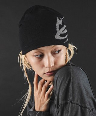 WEGO 【ユニセックス着用ITEM】MA55IVE　ロゴシングルニットワッチ ブラック