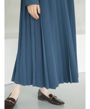 Green Parks armonia．プリーツシャツワンピース Gray