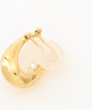 組曲 メタルウェーブイヤリング ゴールド系