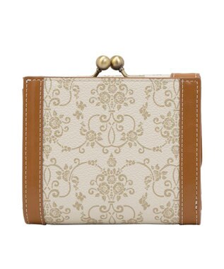 ANNA SUI リーブル 口金二つ折り財布 ベージュ