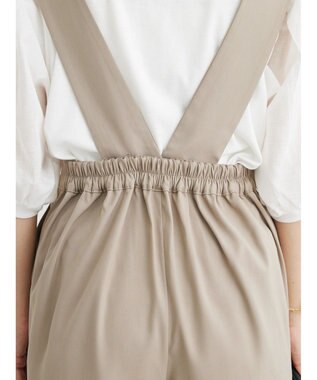 Green Parks ２ｗａｙデザインボタンサス付きパンツ Gray Beige