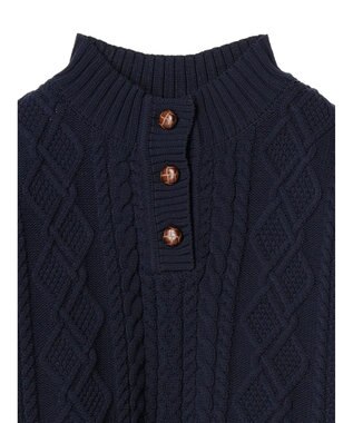 CRAFT STANDARD BOUTIQUE リサイクルポリエステルヘンリーネックプルオーバー Navy