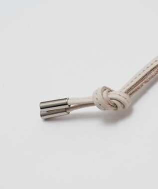 russet ナイロンラフィアスクエアマルチケース(Z-319) Ivory