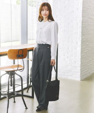 TOCCA 【百田夏菜子さん着用】【消臭】BABY SCALLOP PANTS パンツ ネイビー系