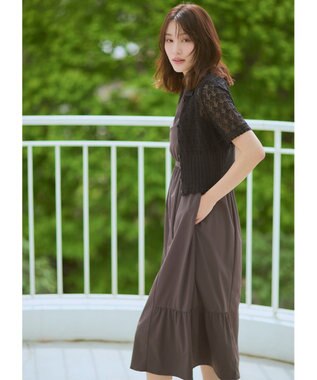 TOCCA 【星風まどかさん着用】SPIDER LACE KNIT レースニットカーディガン ブラック系