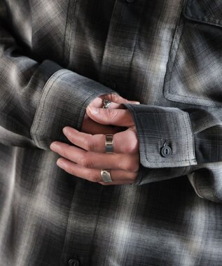 WEGO 【ユニセックス着用ITEM/SMLサイズ展開】オンブレチェックシャツ（LS） 柄1