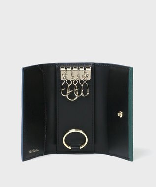 Paul Smith クロップドロゴ キーケース ダークグリーン