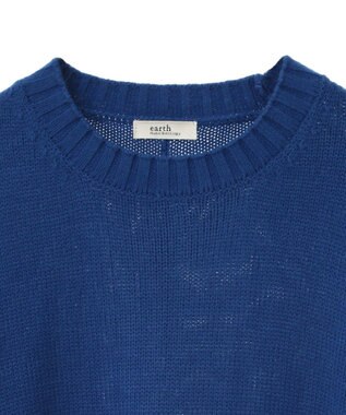 earth music&ecology ウォッシャブルスリットチュニック Blue