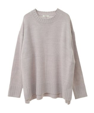 earth music&ecology ウォッシャブルスリットチュニック Gray Mixture