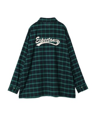 Green Parks ＥＧＯＩＳＴ　チェックロゴシャツチュニック Green