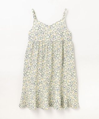 ANY KIDS フラワープリント キャミ ワンピース オフホワイト系
