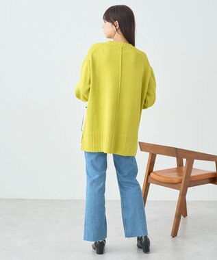 earth music&ecology ウォッシャブルスリットチュニック Yellow