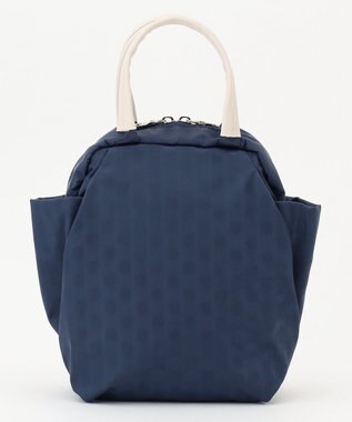 Y'SACCS はっ水ドットジャカード　ショートハンドル付き　軽量2wayショルダー ネイビー