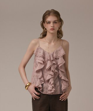 GRACE CONTINENTAL エンブロイダリーキャミブラウス