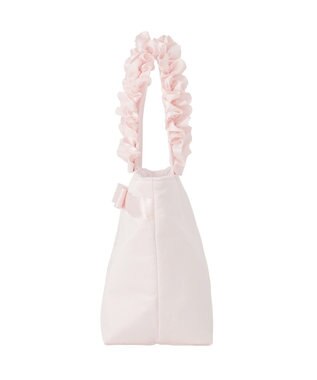 Maison de FLEUR ブランドロゴフリルハンドルトートSバッグ Pink