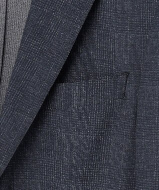 JOSEPH ABBOUD 【キングサイズ・通気性/清涼/軽量/ストレッチ】クールピケストレッチジャケット ネイビー系3
