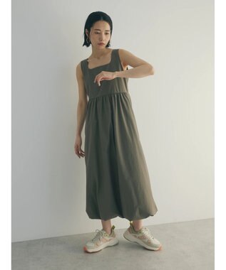 Green Parks armonia.バルーンワンピース Khaki