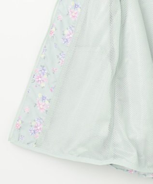 ANY KIDS 裾ペプラム 花柄 ブルゾン ミント系