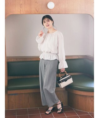 earth music&ecology シャーリングシアーブラウス Off White