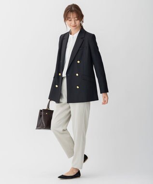 自由区 【洗える】ストレッチシャーティング ブザムシャツ グレー系1