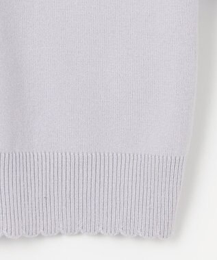 ANY KIDS 肩フリル しあわせタッチ ニット サックスブルー