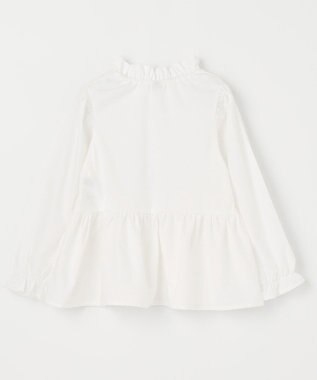 ANY KIDS ニットベストレイヤードチュニック 千鳥ジャガード×エクリュ