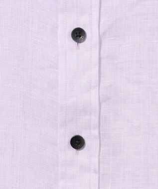 JOSEPH ABBOUD 【キングサイズ・麻100％・軽い・涼しい】 モイスチャーリネン半袖 シャツ ふじ色系