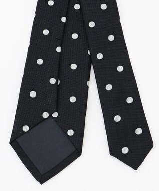 JOSEPH HOMME ヘリンボンドット　ネクタイ ブラック系7