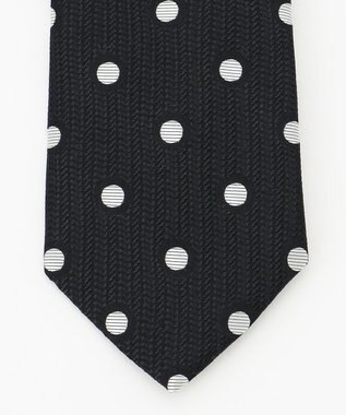 JOSEPH HOMME ヘリンボンドット　ネクタイ ブラック系7