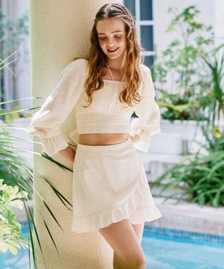 San-ai Resort（三愛水着楽園） スカート　M　【San-ai Resort（サンアイリゾート）】 ホワイト