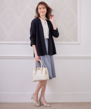 ANY SIS 【洗える】着流し カーディガン ネイビー