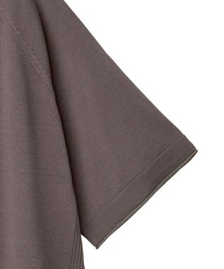 Green Parks トレーナー風ニットプルオーバー Brown