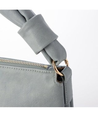 UNBILLION カシュカシュ cachecache / 結びハンドルスワローマチショルダー サックスブルー