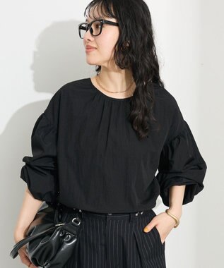 CRAFT STANDARD BOUTIQUE ボリュームスリーブブラウス Black